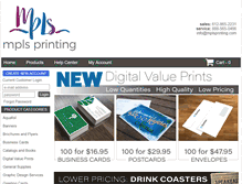 Tablet Screenshot of mplsprinting.com